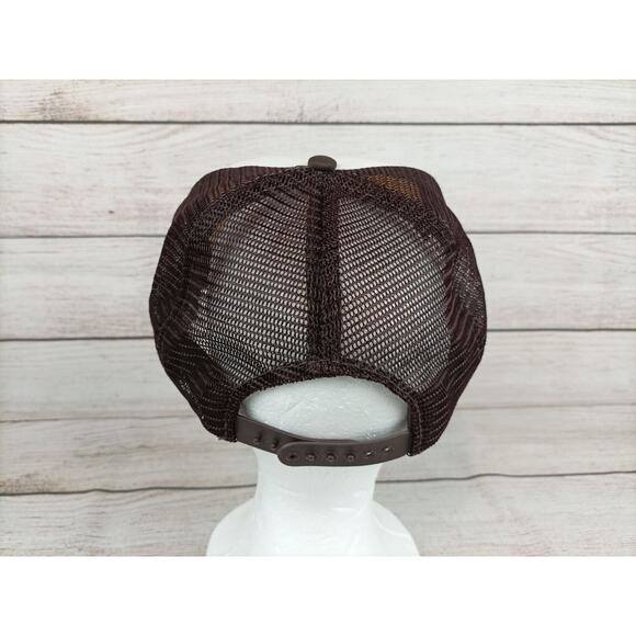 Vintage Hepner Trucking Trucker Baseball Hat Brown White - Picture 3 of 7